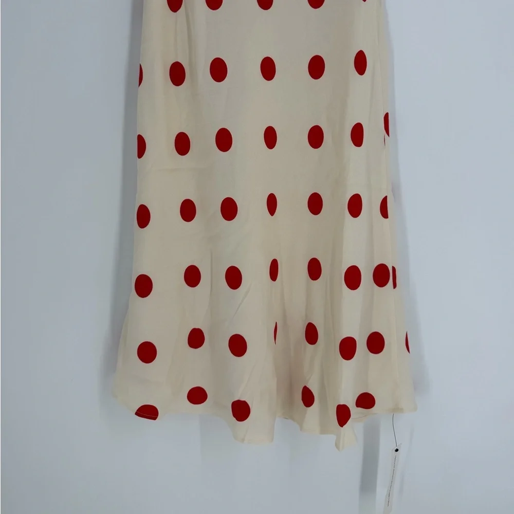 Reformation Iro Midi Dress In Carmona Dot - Picture 3 of 8